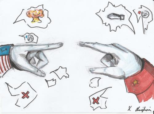 Karikatury-studená válka