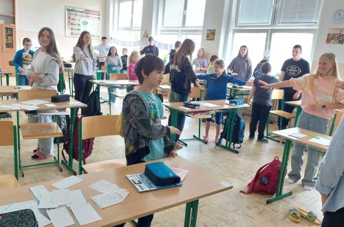 Hodina angličtiny se třeťáky